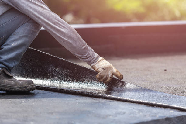 Professional Waterproofing technician working in Gowen, MI